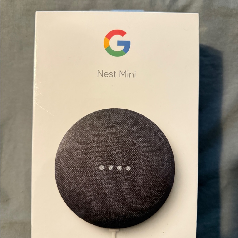 NWT Google Nest Mini in Charcoal